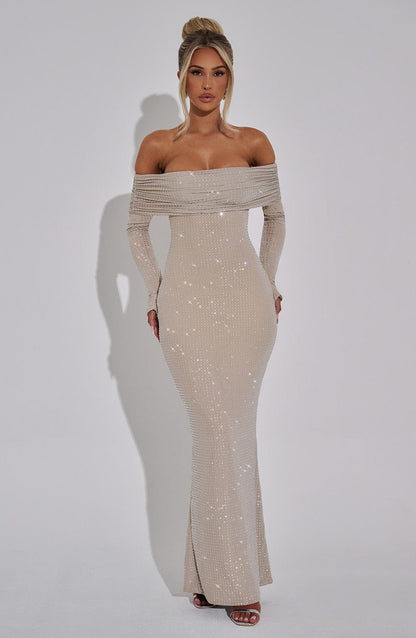 Cyprus Maxi Dress Nude