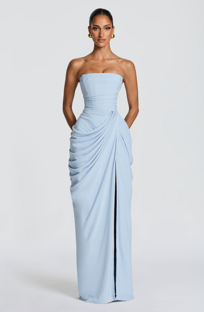 Cyra Maxi Dress Glacier Blue