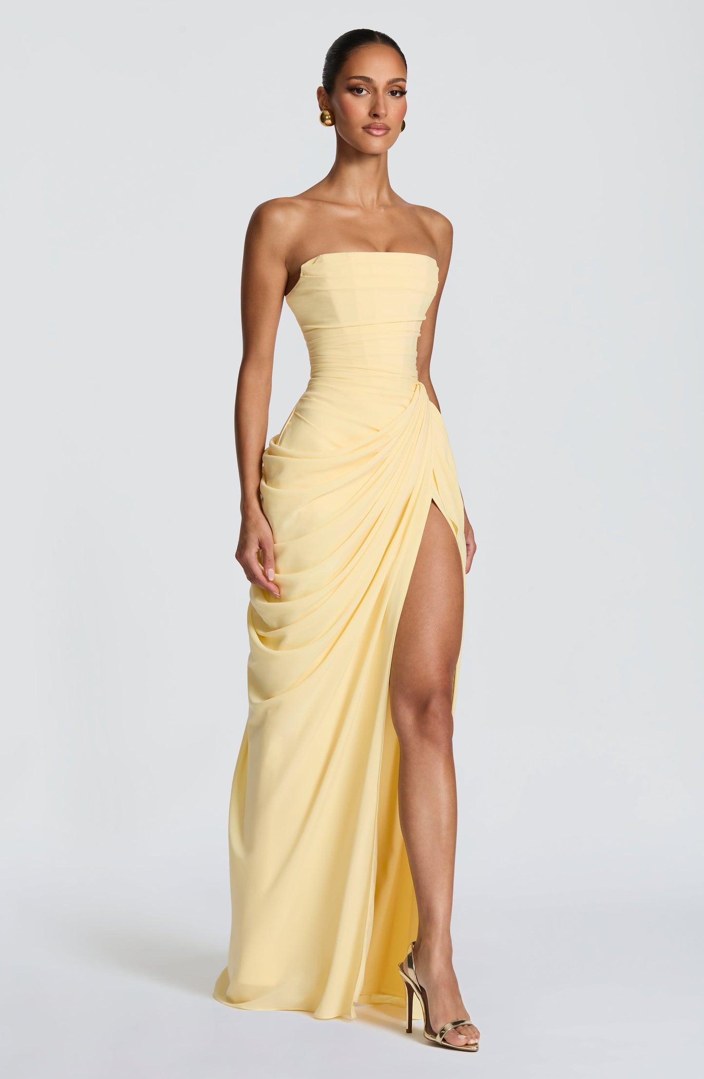 Cyra Maxi Dress Lemon