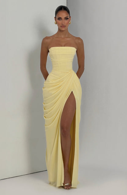 Cyra Maxi Dress Lemon