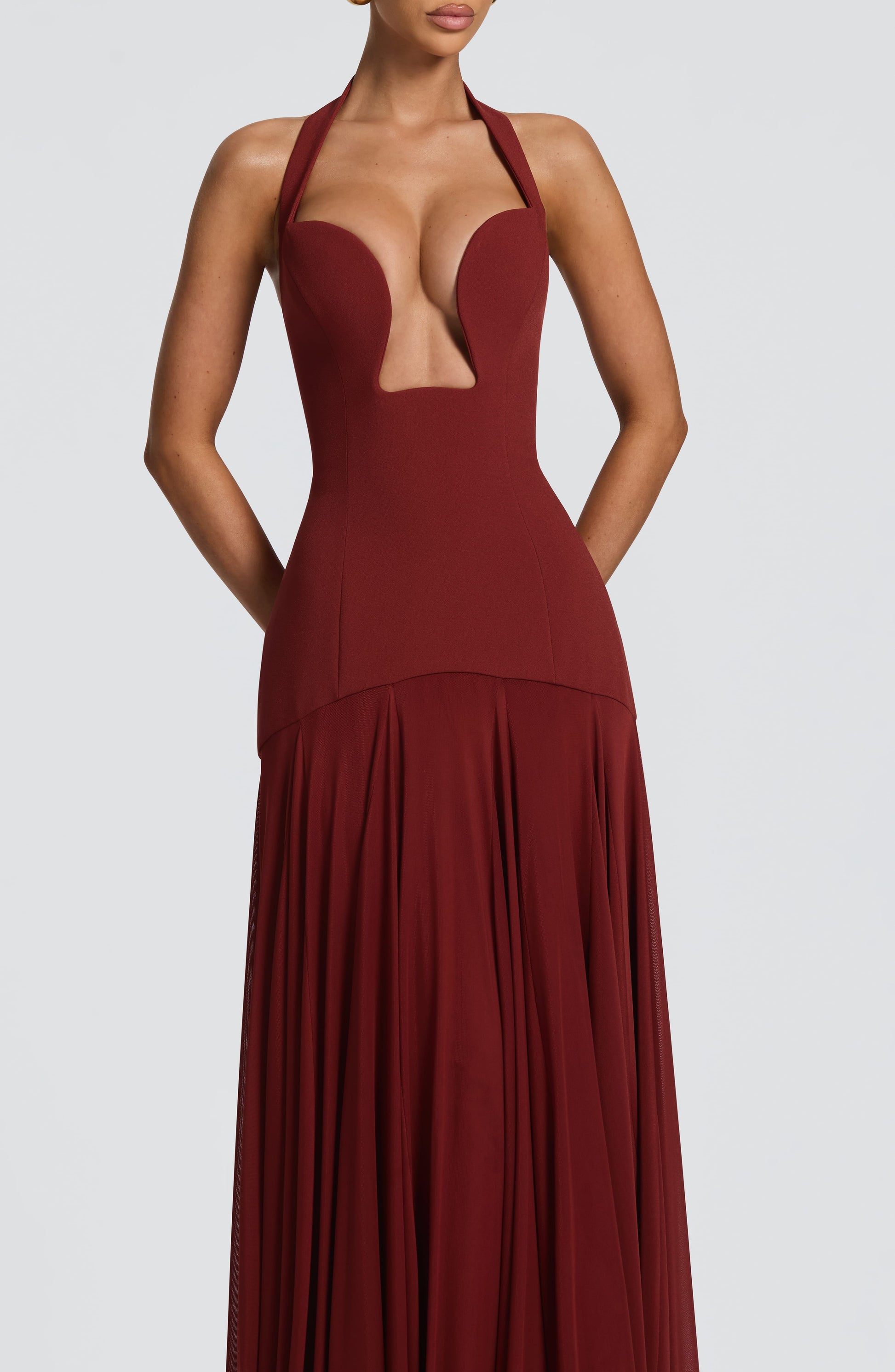 Cyrene Maxi Dress Deep Rust