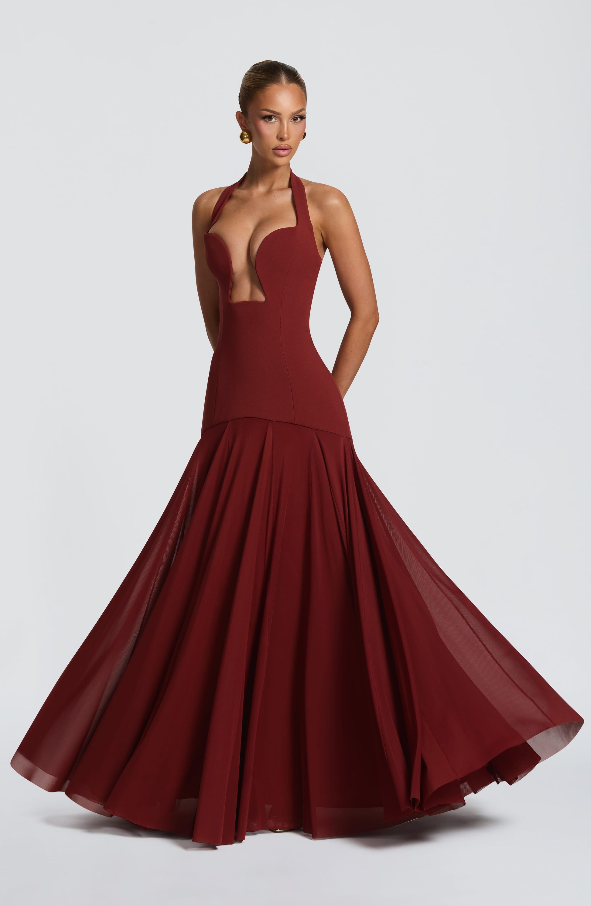 Cyrene Maxi Dress Deep Rust