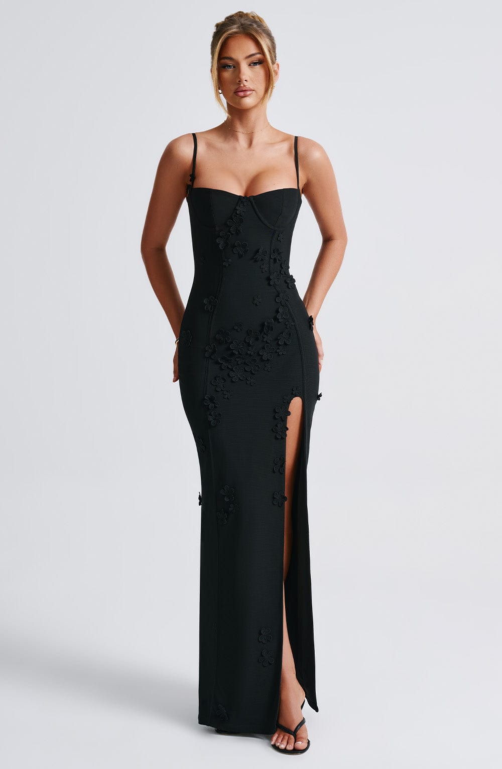Dalary Maxi Dress Black Lined