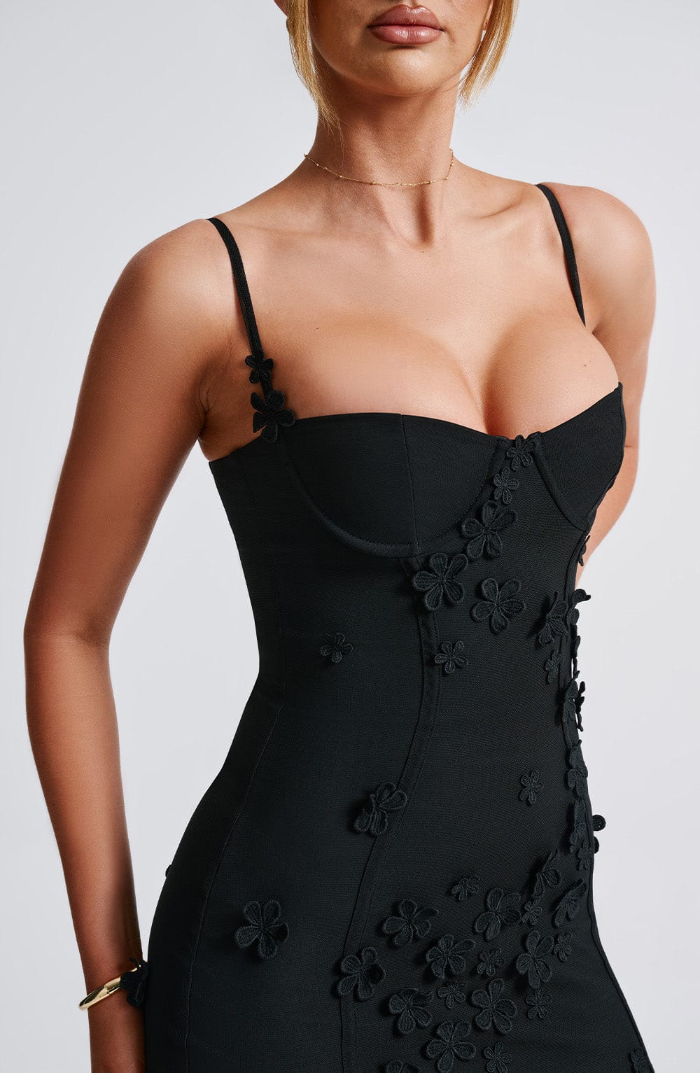 Dalary Maxi Dress Black Lined