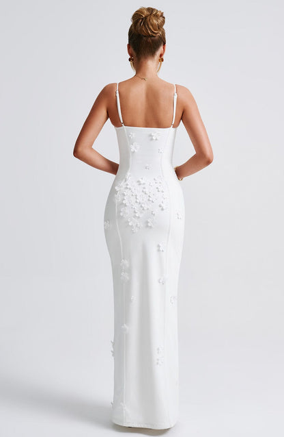 Dalary Maxi Dress Ivory Lined