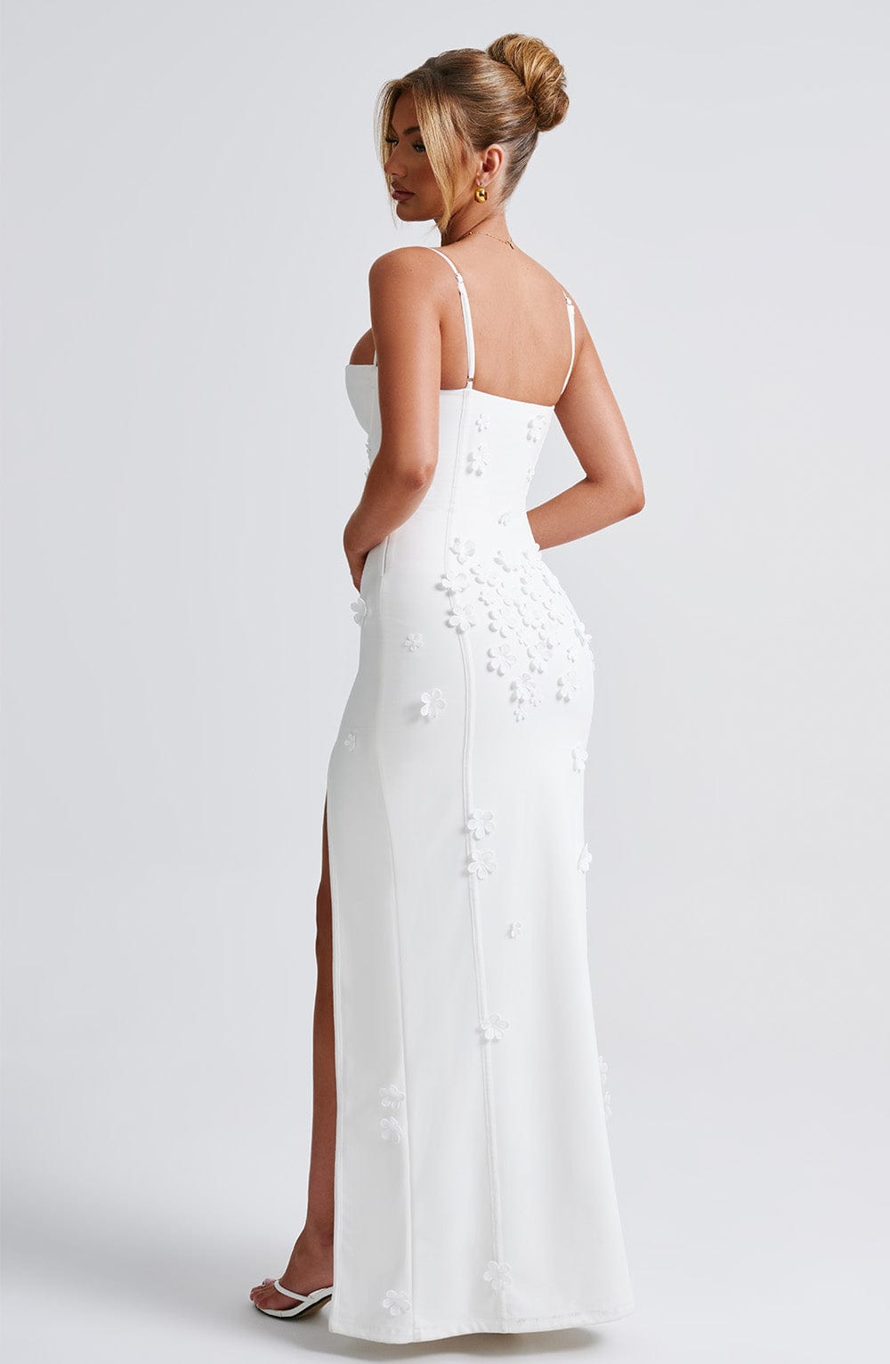 Dalary Maxi Dress Ivory Lined