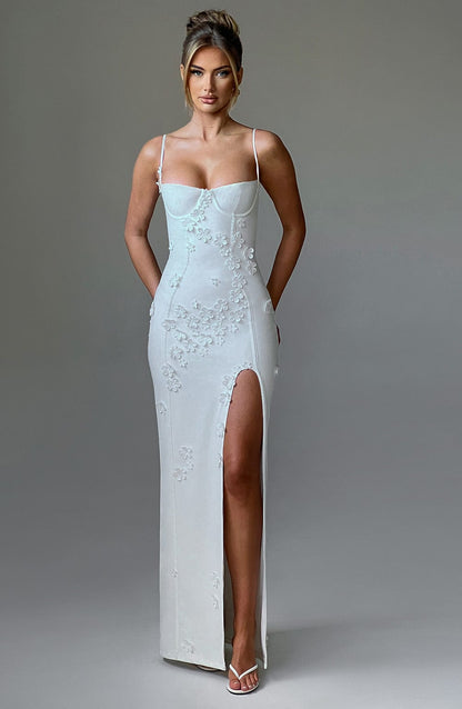 Dalary Maxi Dress Ivory Lined