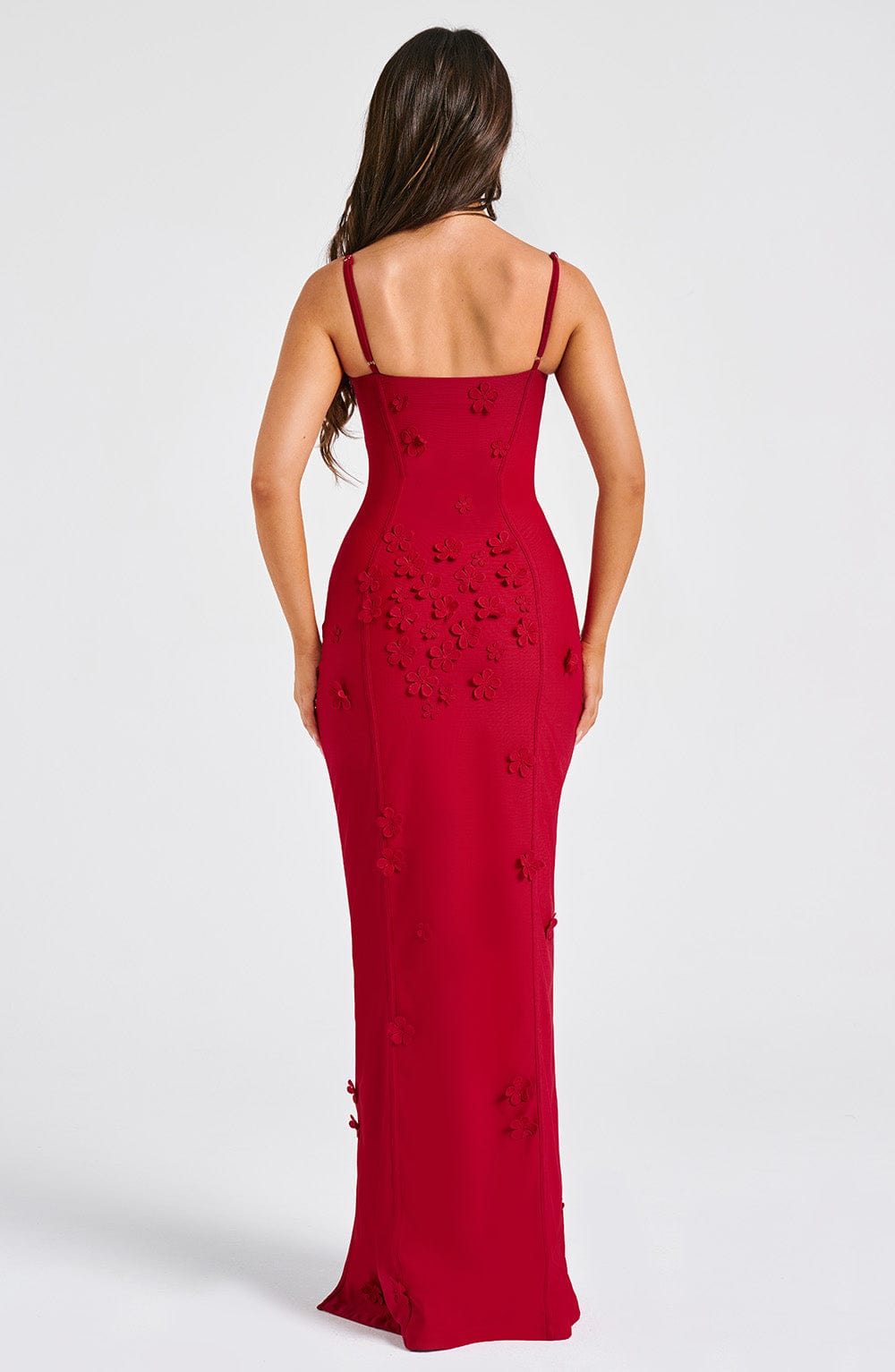 Dalary Maxi Dress Red Lined