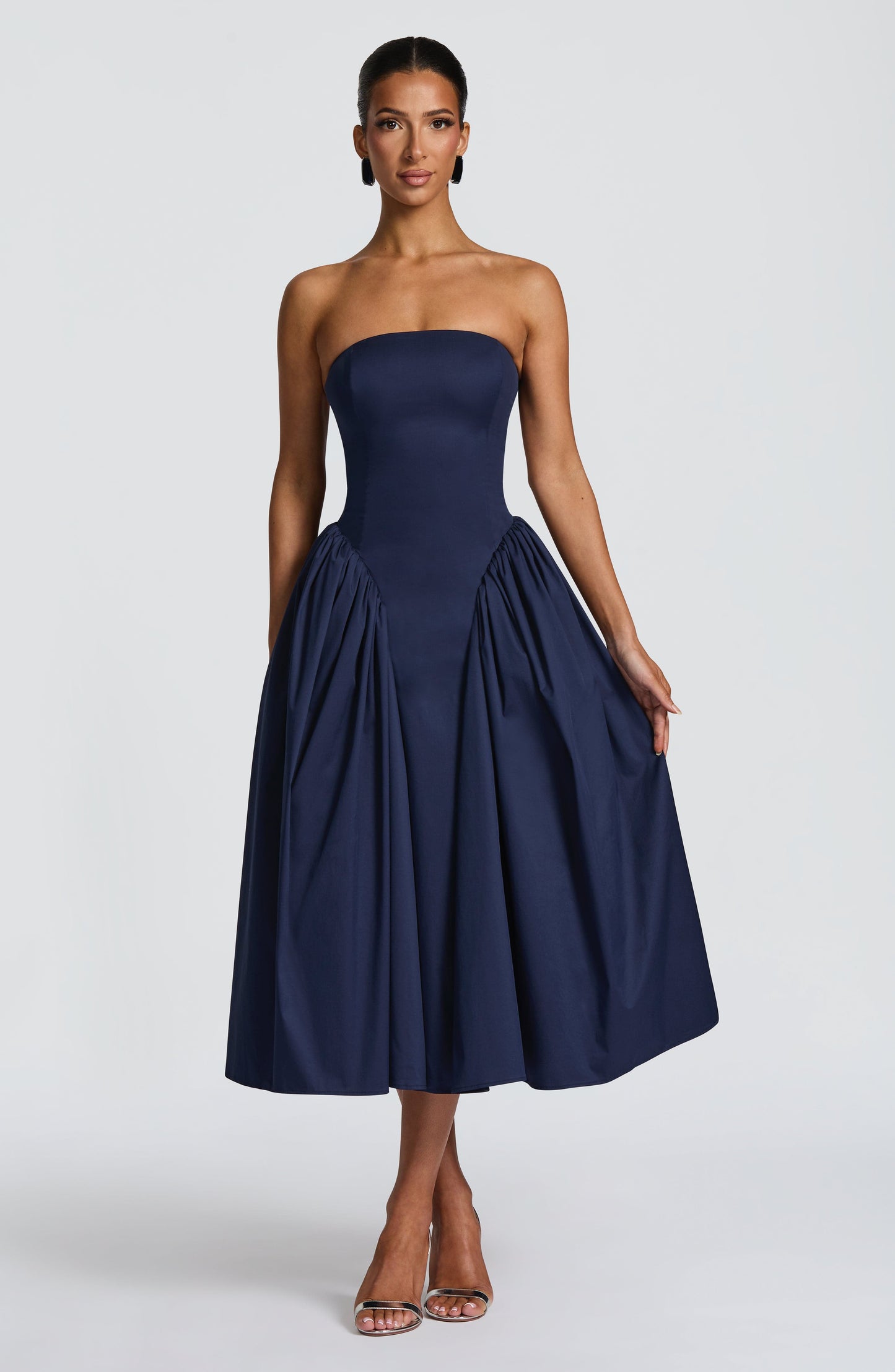 Darla Midi Dress Navy