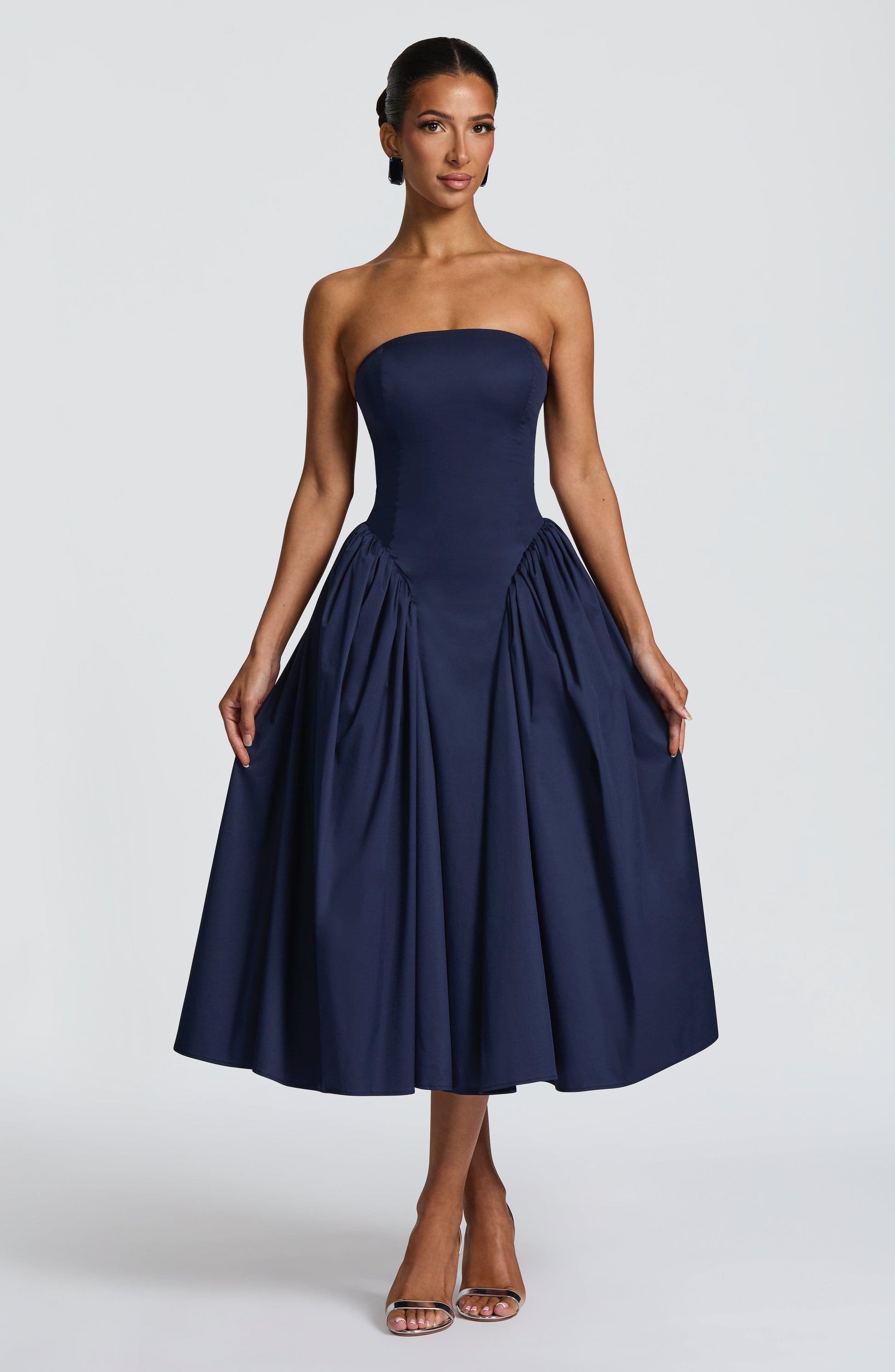 Darla Midi Dress Navy