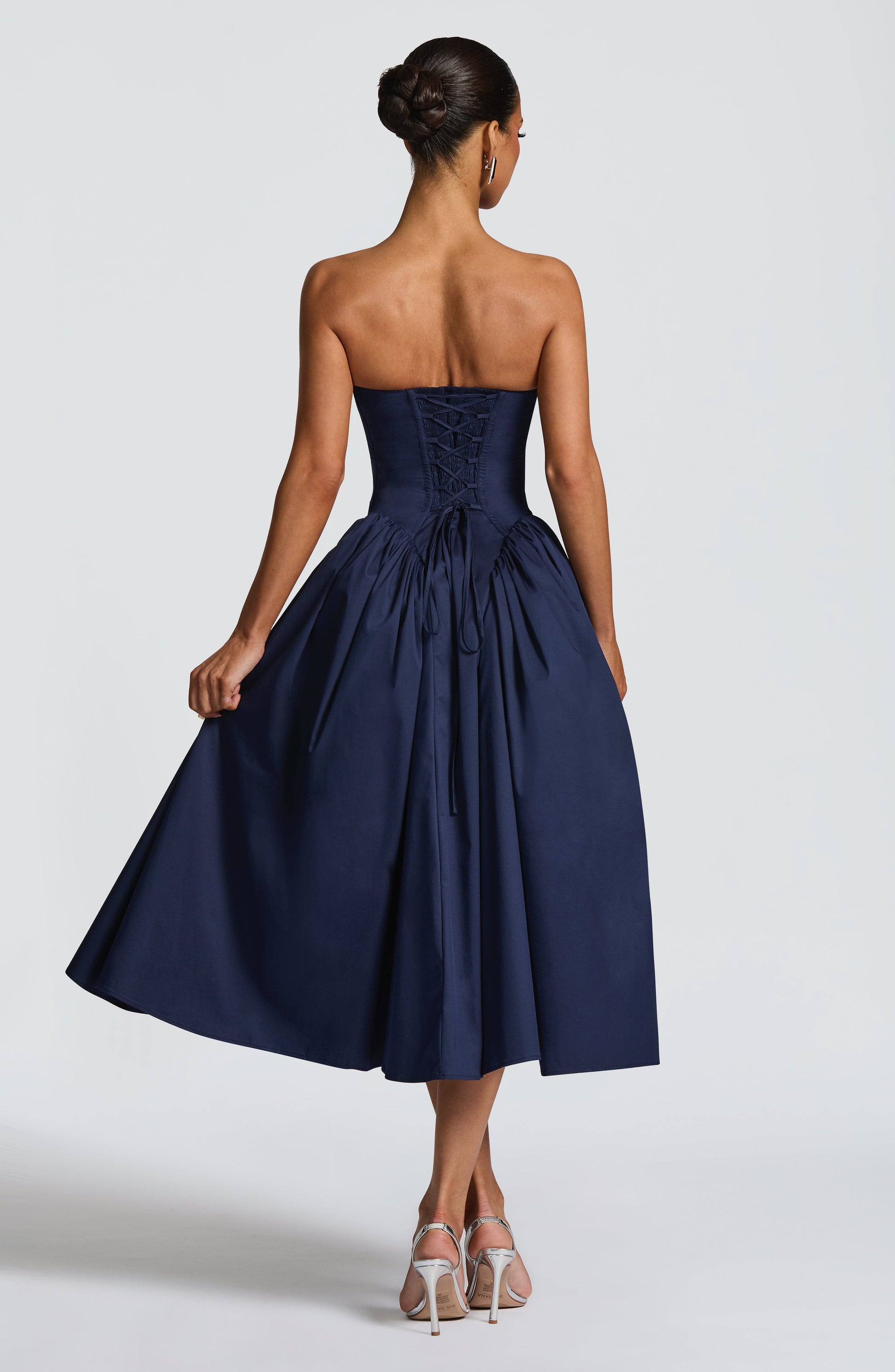 Darla Midi Dress Navy