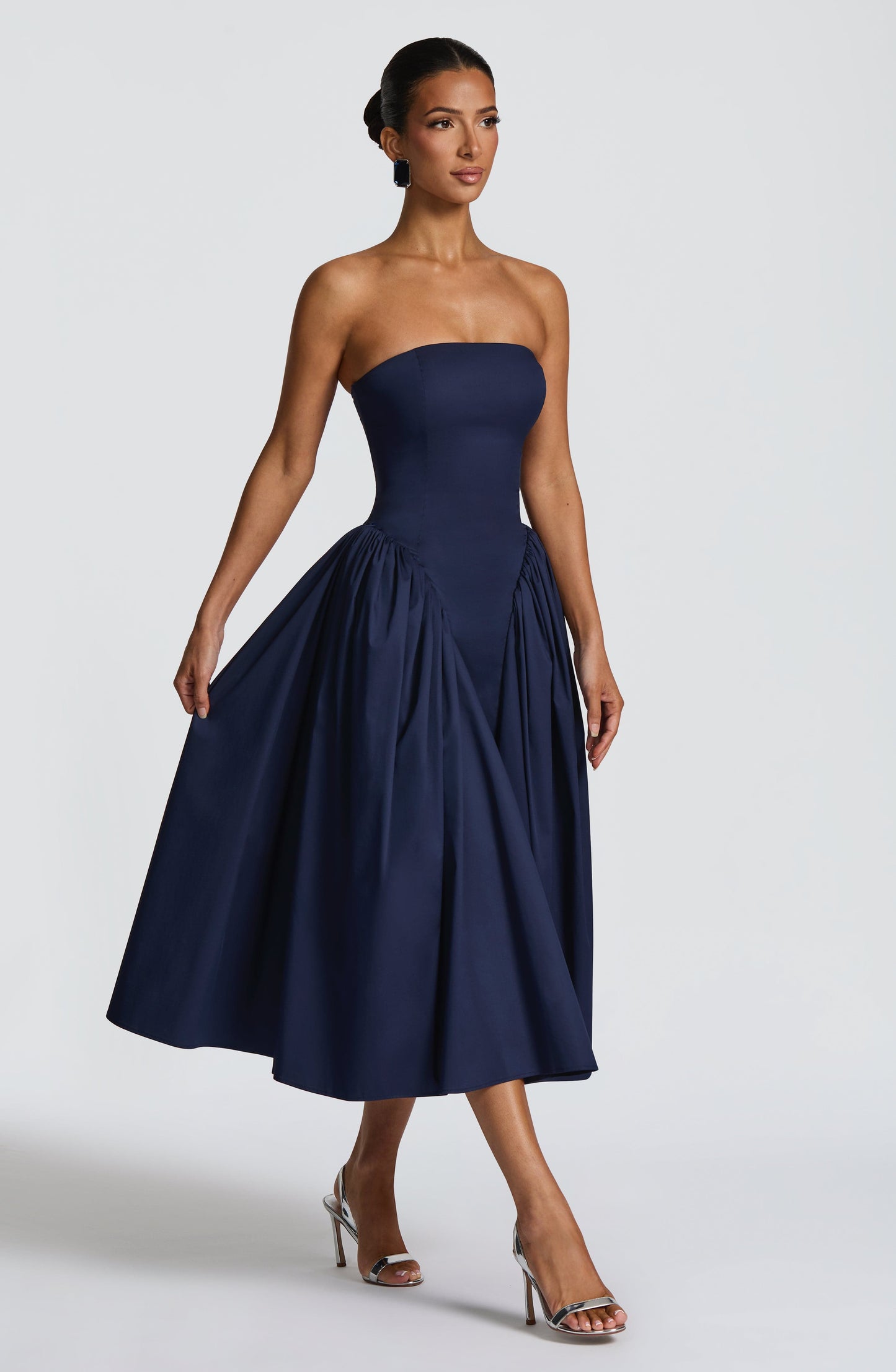 Darla Midi Dress Navy