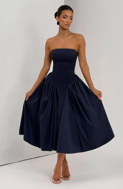 Darla Midi Dress Navy