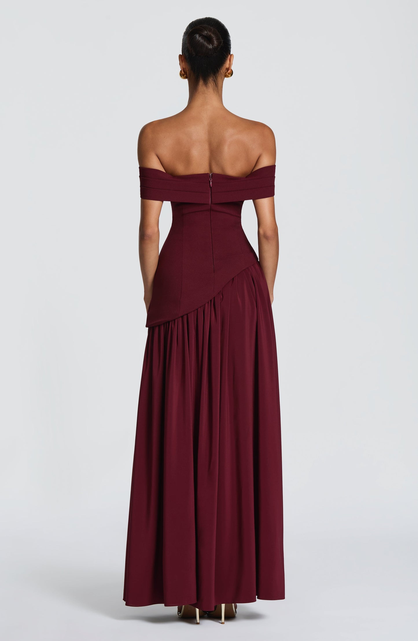 Delilah Maxi Dress Cherry Lacquer
