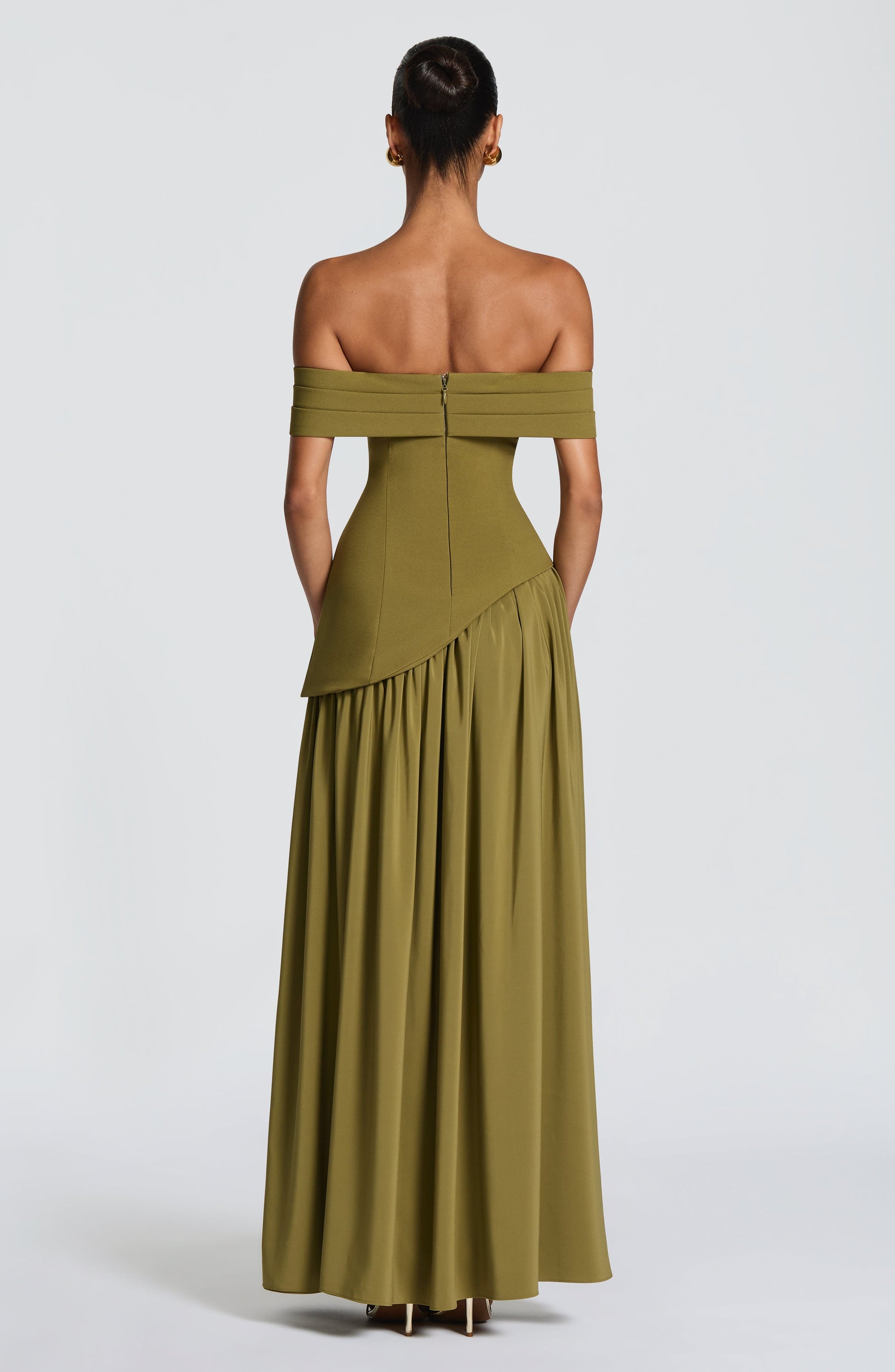 Delilah Maxi Dress Deep Olive