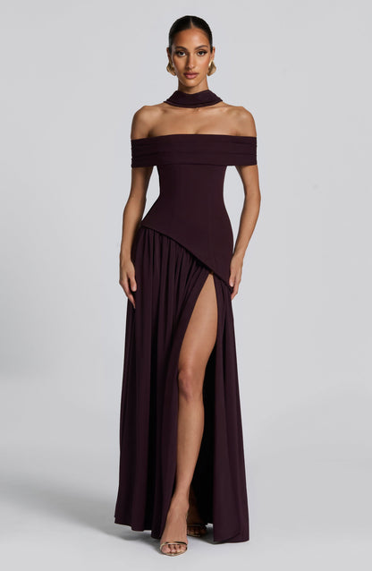 Delilah Maxi Dress Plum
