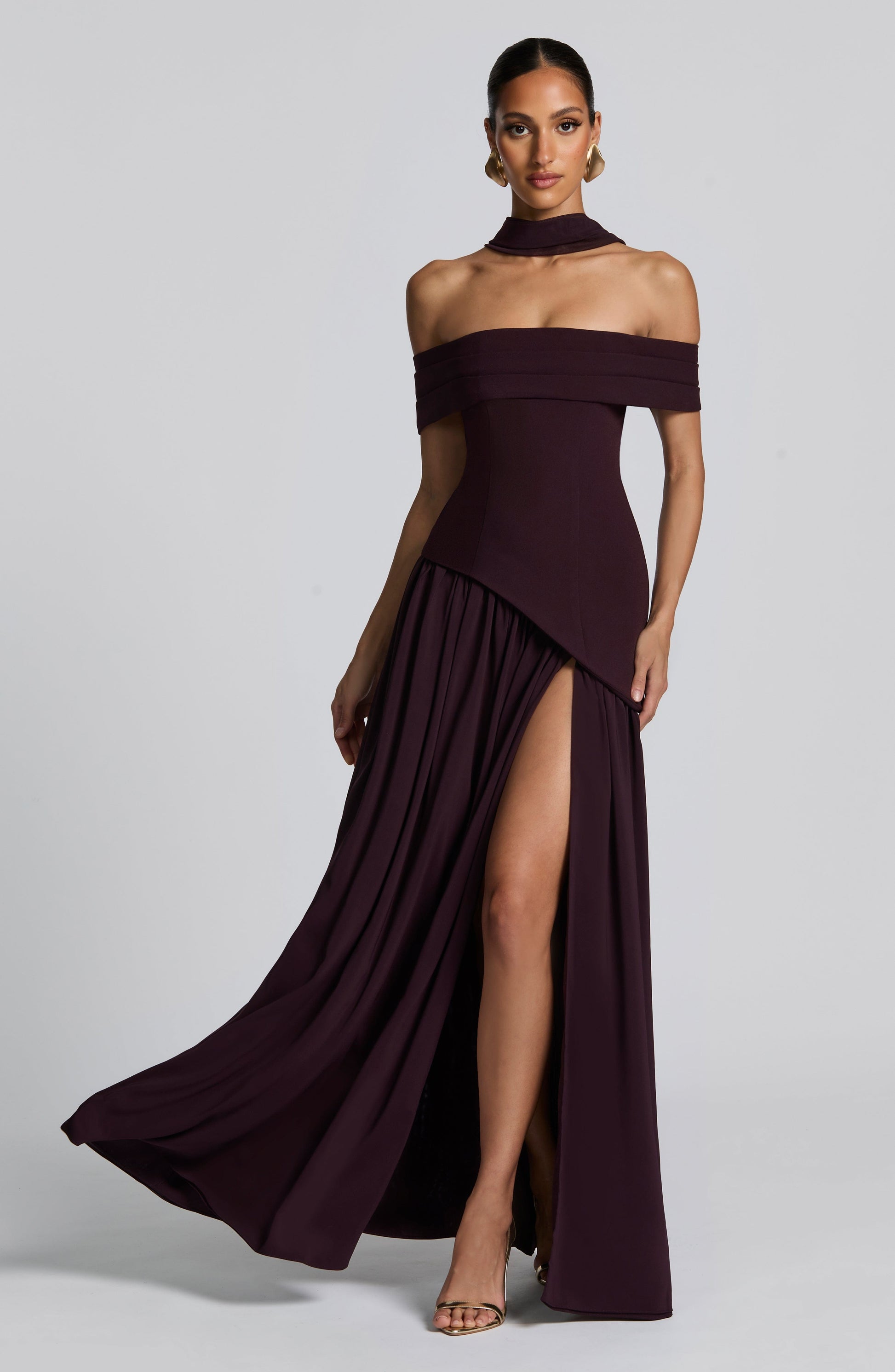 Delilah Maxi Dress Plum