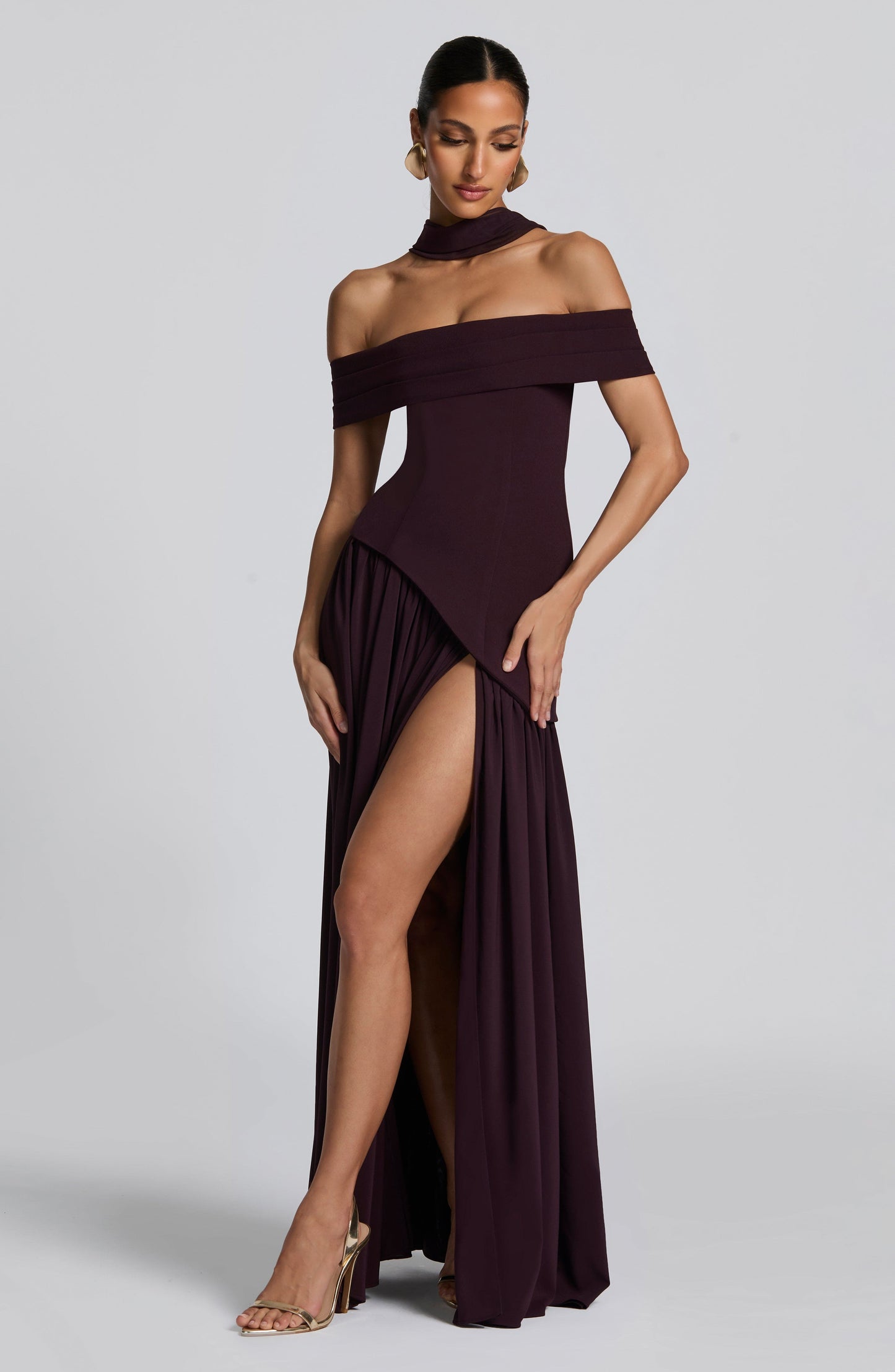 Delilah Maxi Dress Plum