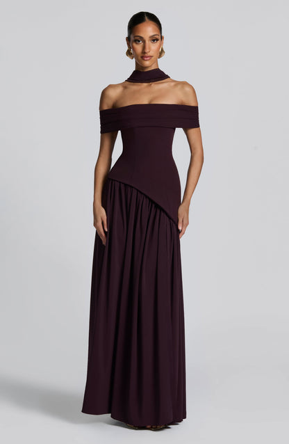 Delilah Maxi Dress Plum