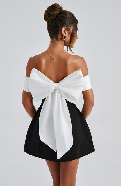 Delta Mini Dress Black/White