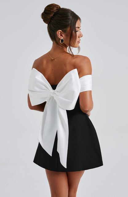 Delta Mini Dress Black/White