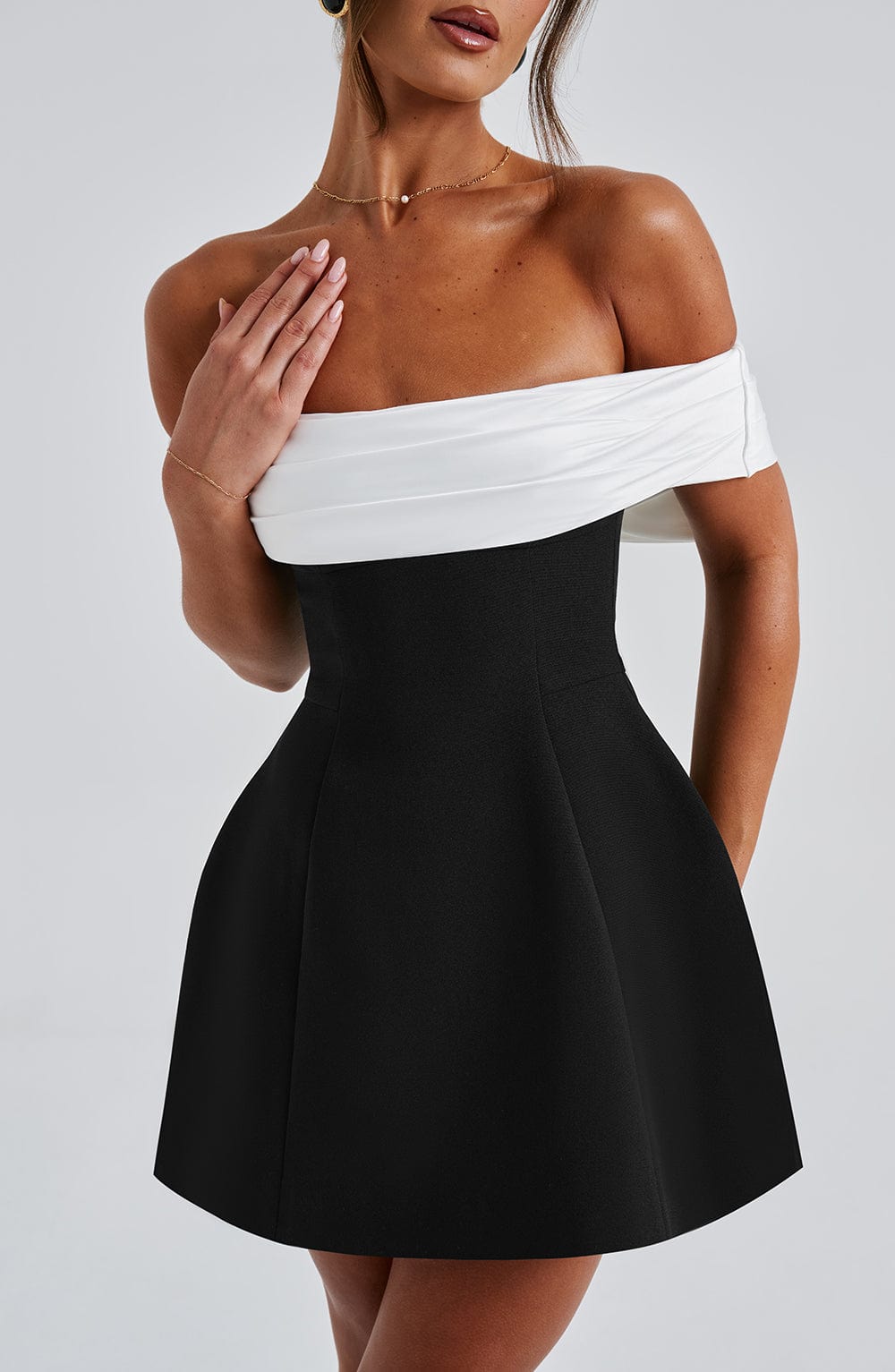 Delta Mini Dress Black/White