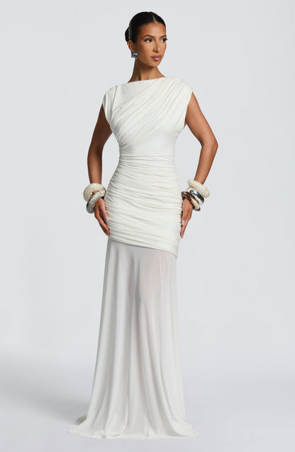 Demelza Maxi Dress Ivory