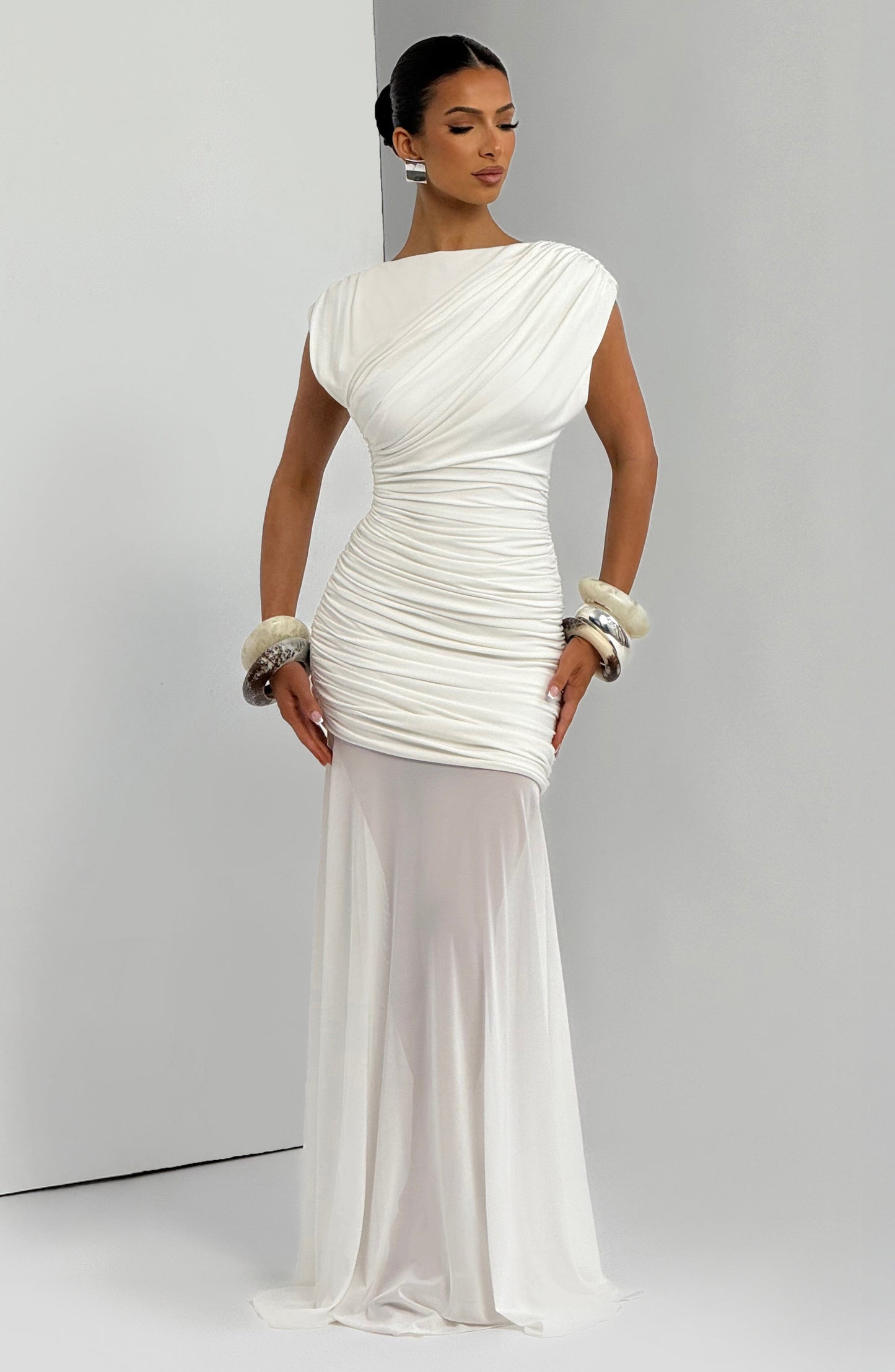 Demelza Maxi Dress Ivory