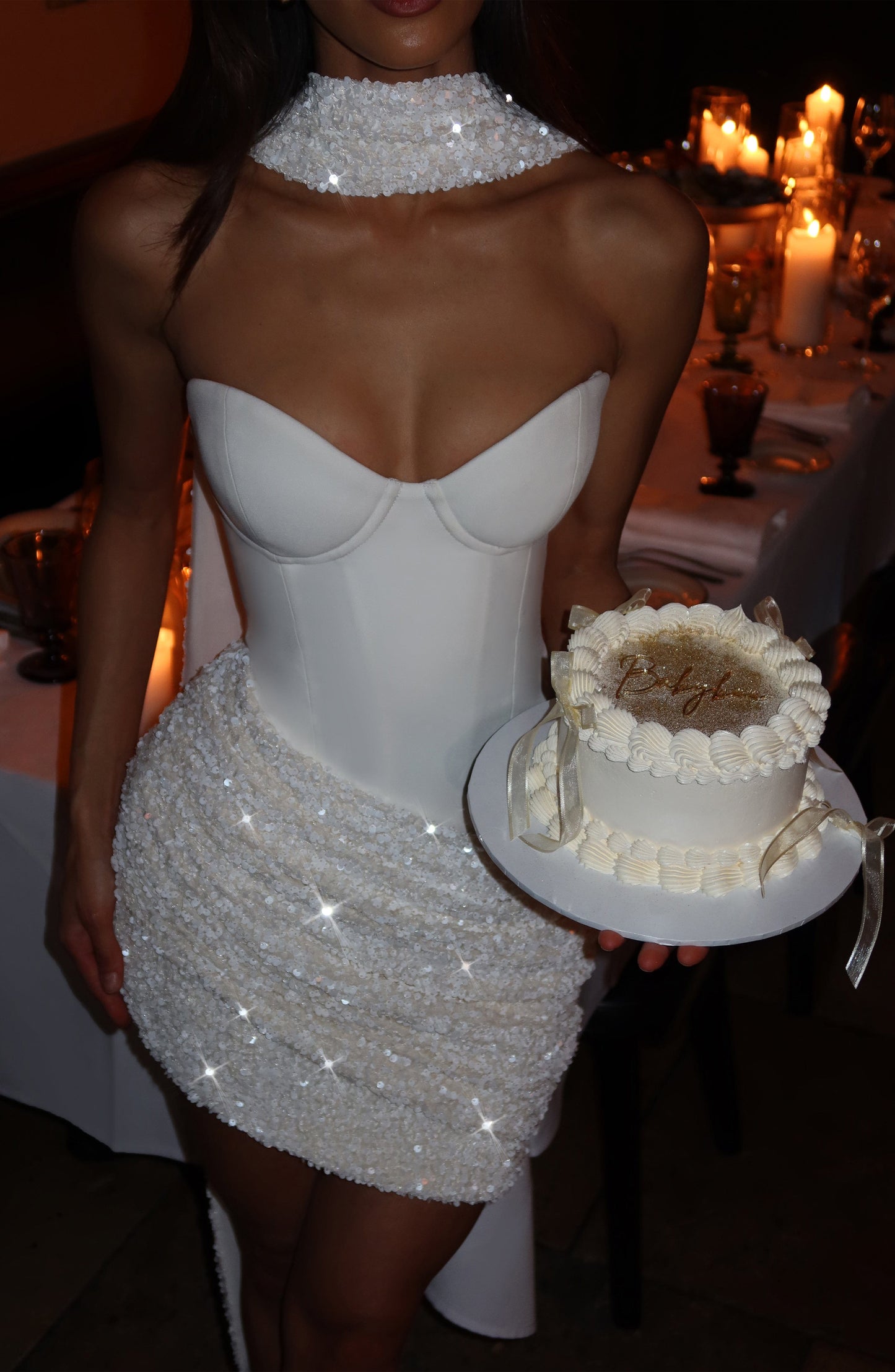 Denise Mini Dress Ivory