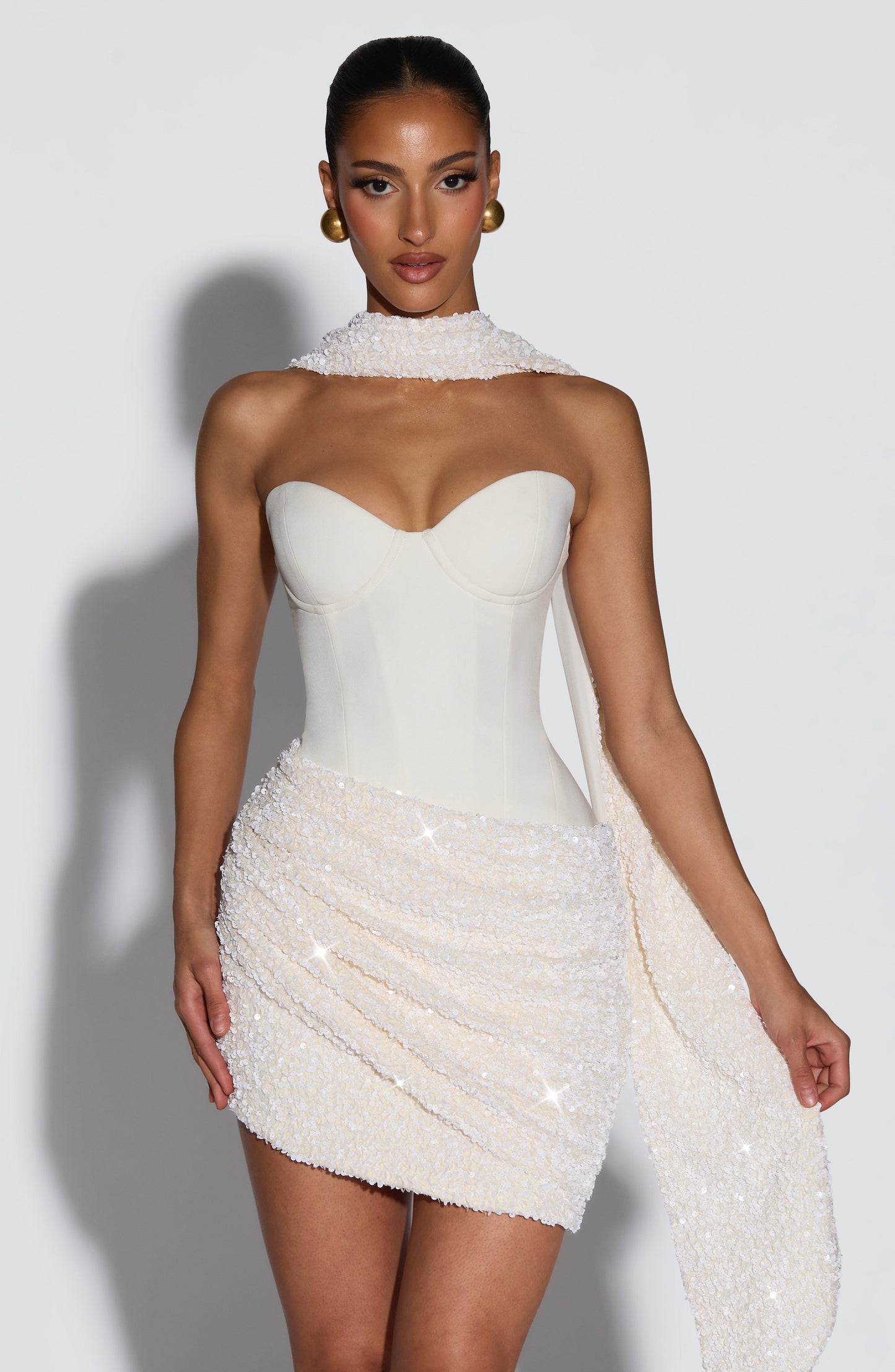 Denise Mini Dress Ivory
