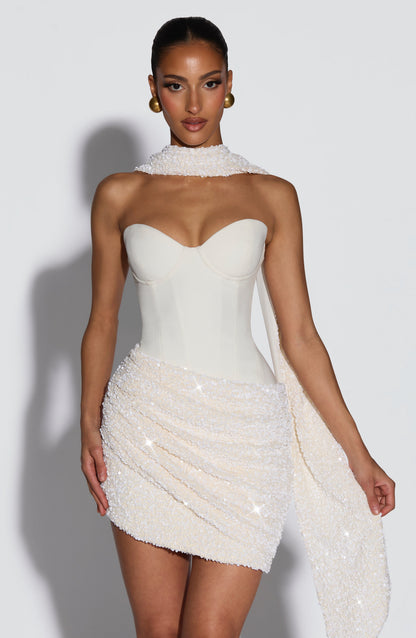 Denise Mini Dress Ivory