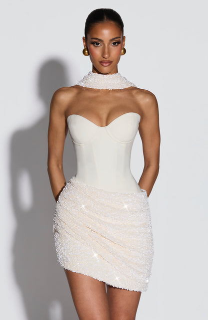 Denise Mini Dress Ivory