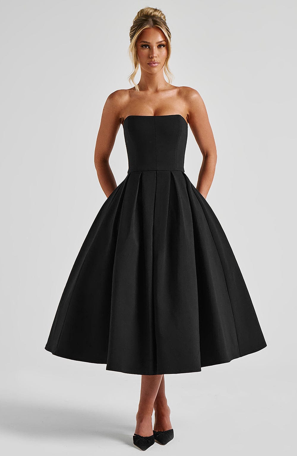 Edith Midi Dress Black