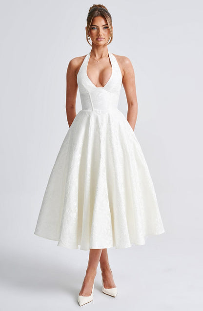 Effie Midi Dress Ivory