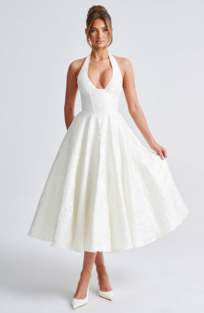Effie Midi Dress Ivory