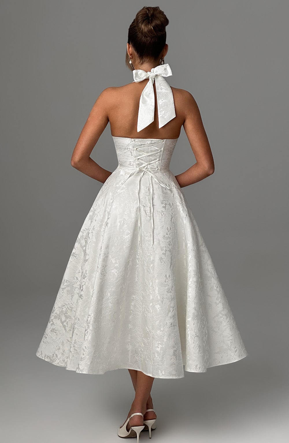 Effie Midi Dress Ivory