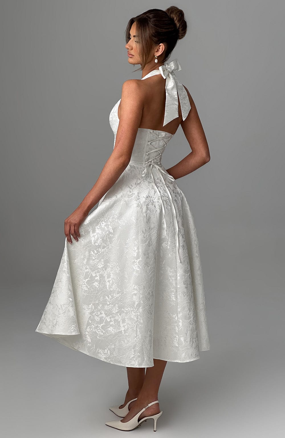 Effie Midi Dress Ivory