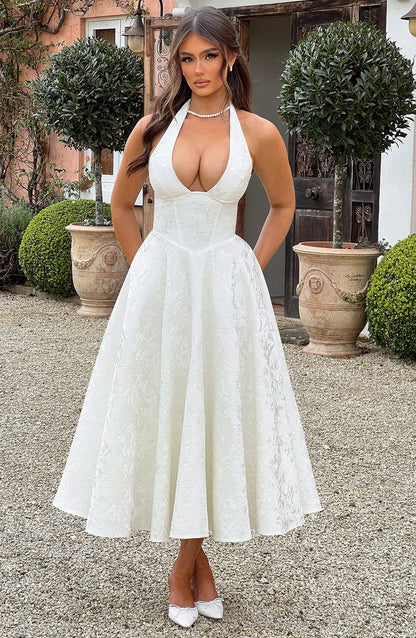 Effie Midi Dress Ivory