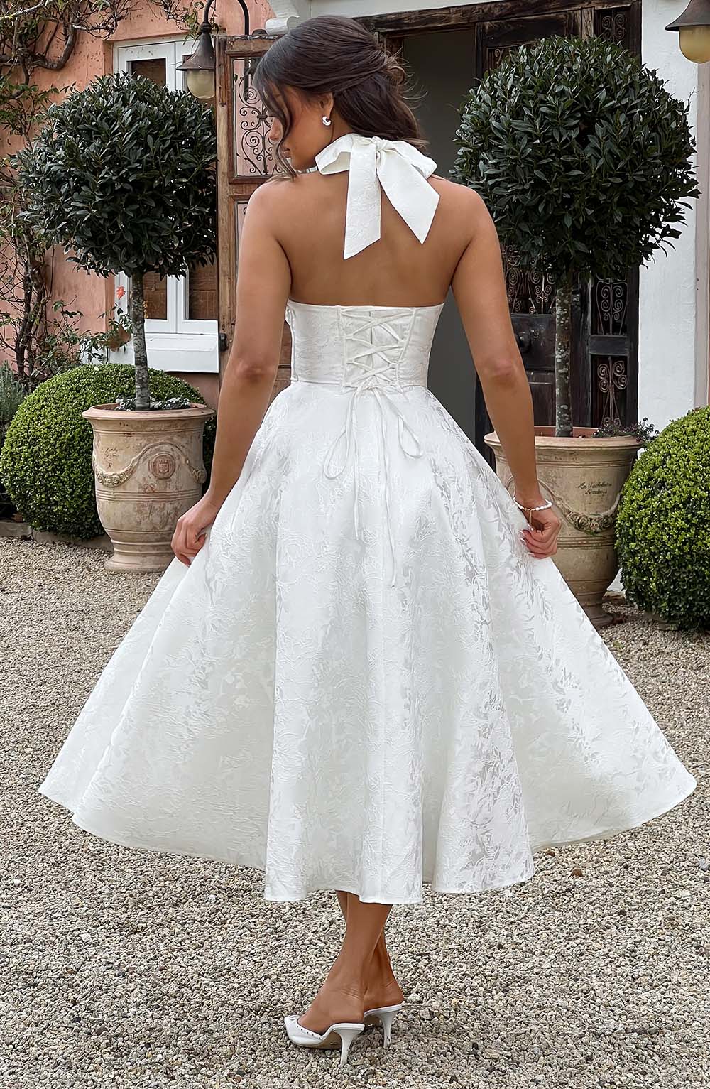 Effie Midi Dress Ivory