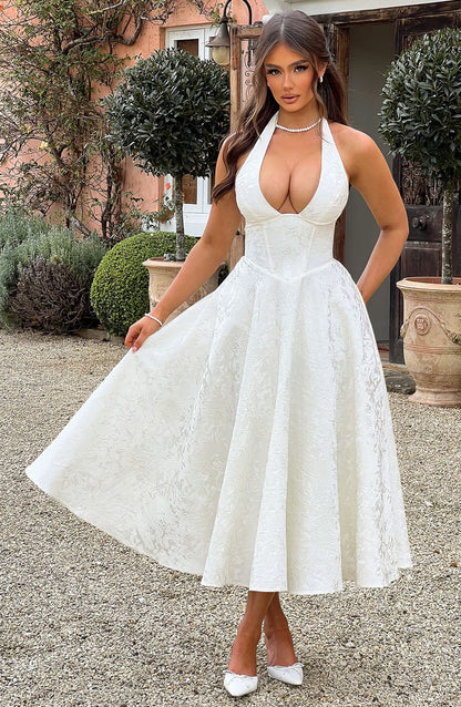 Effie Midi Dress Ivory