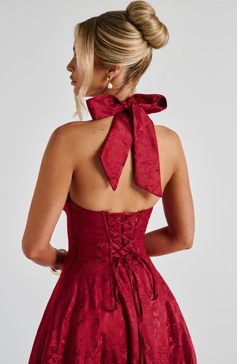 Effie Midi Dress Red