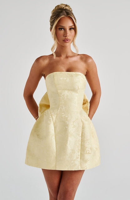 Elenora Mini Dress Lemon
