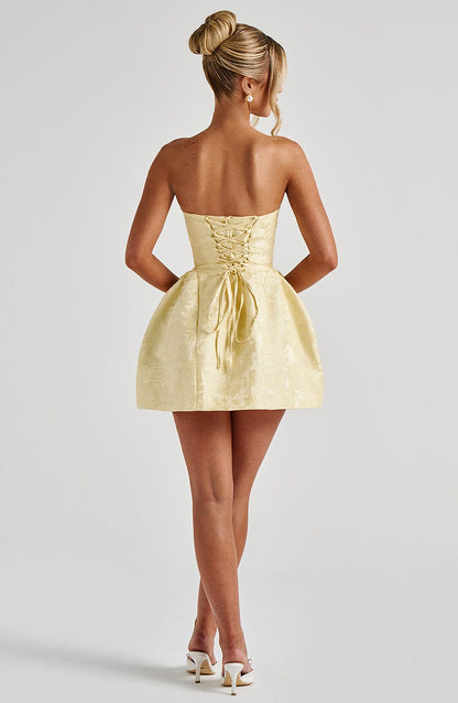Elenora Mini Dress Lemon