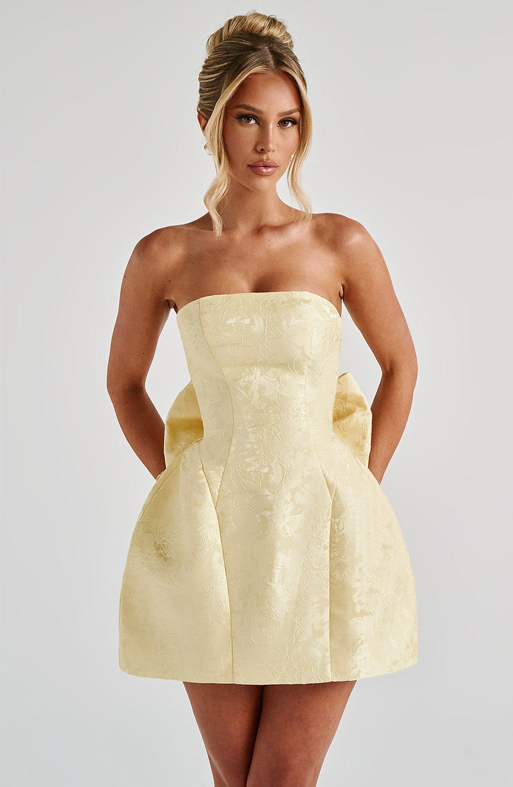 Elenora Mini Dress Lemon