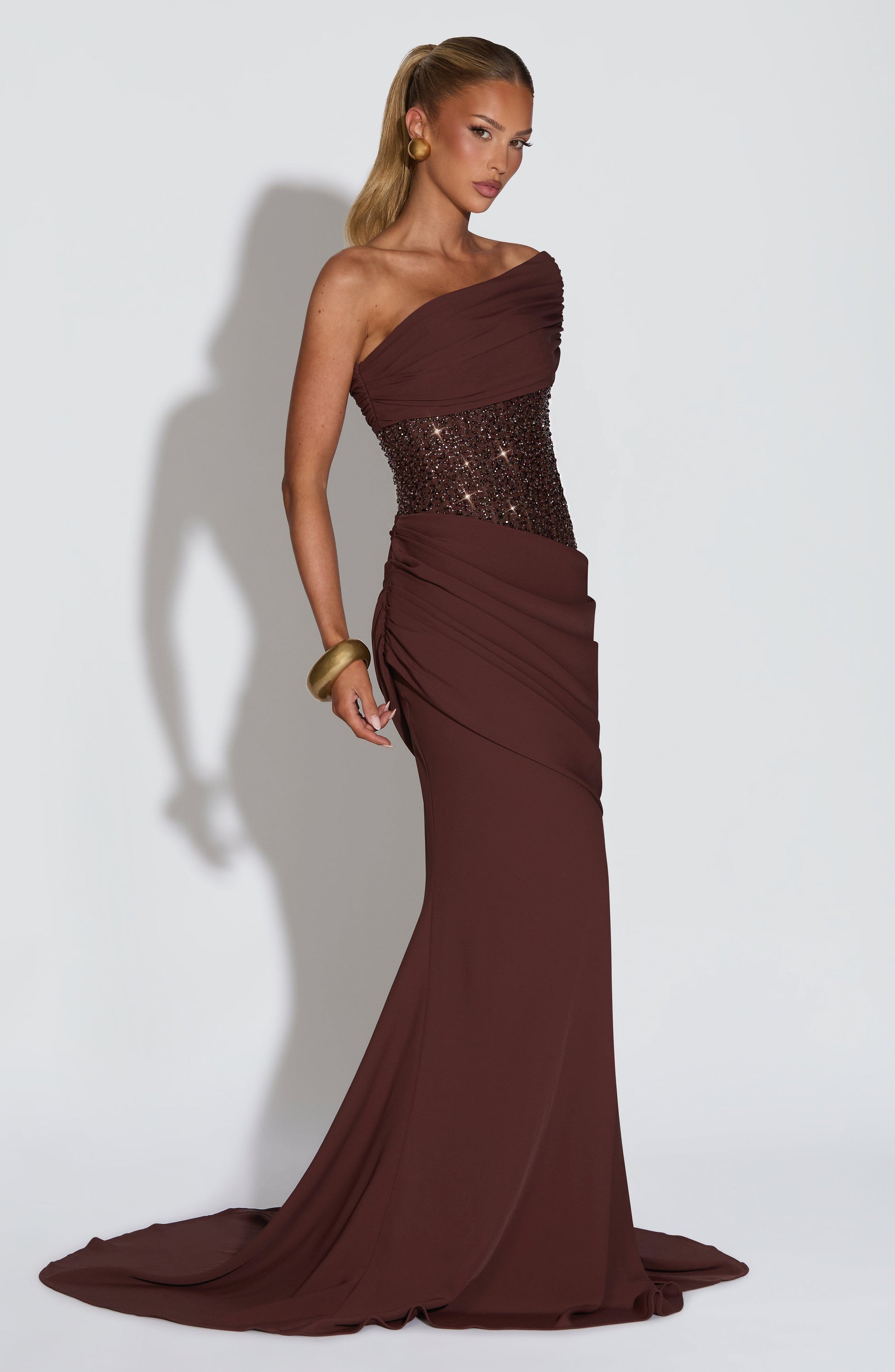 Ellora Gown Plum Brown