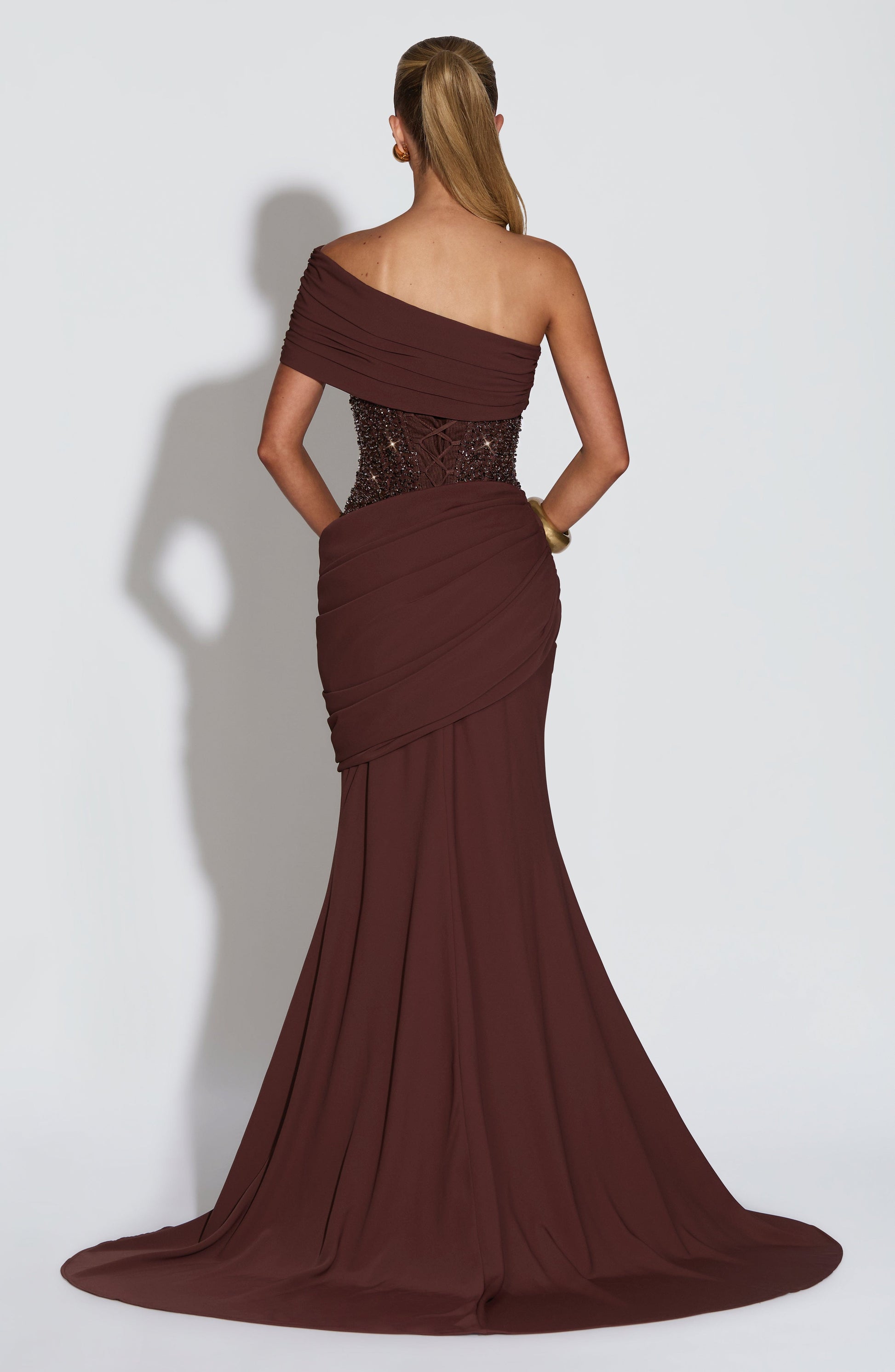 Ellora Gown Plum Brown