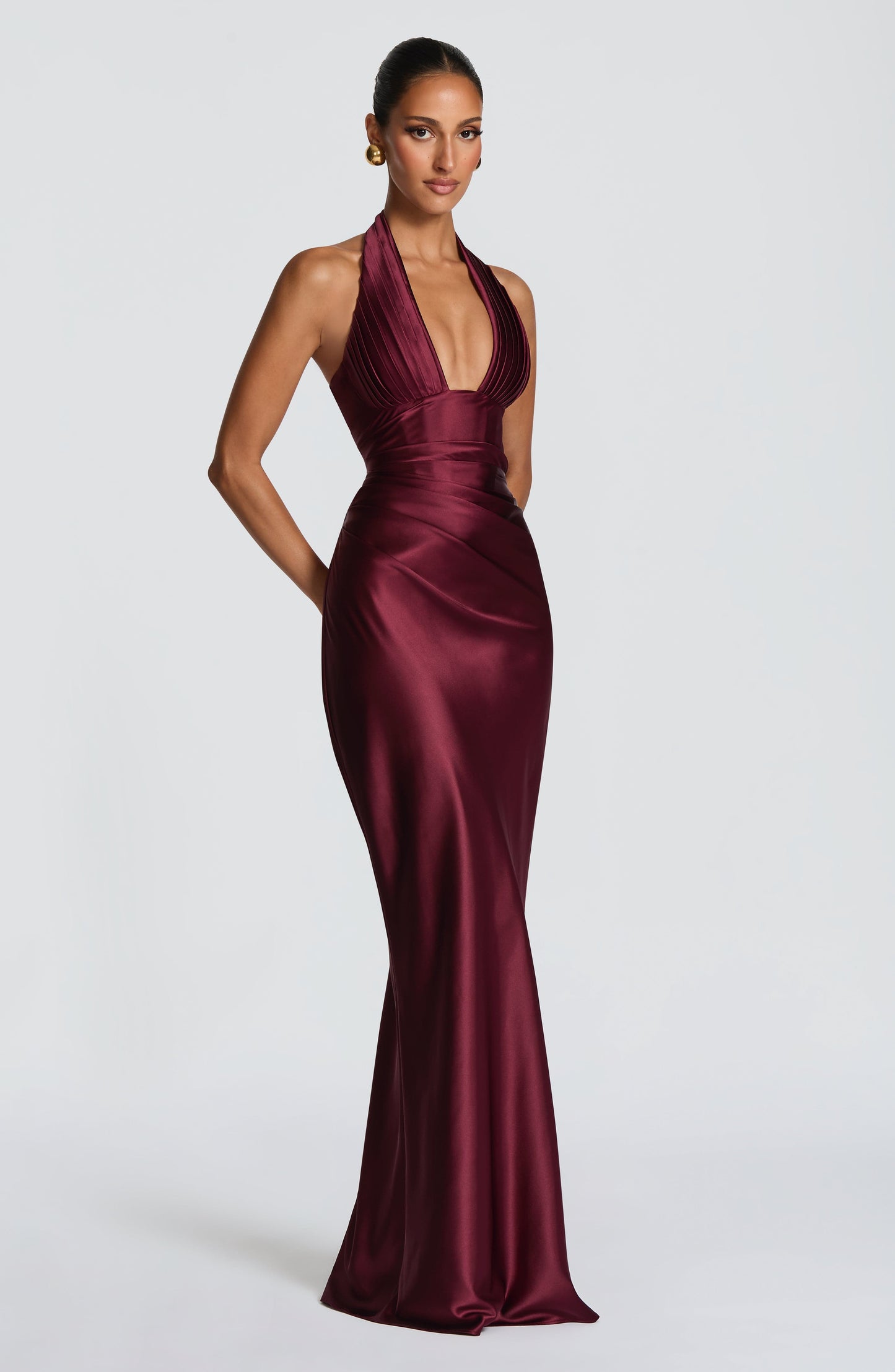 Elowen Maxi Dress Cherry Lacquer