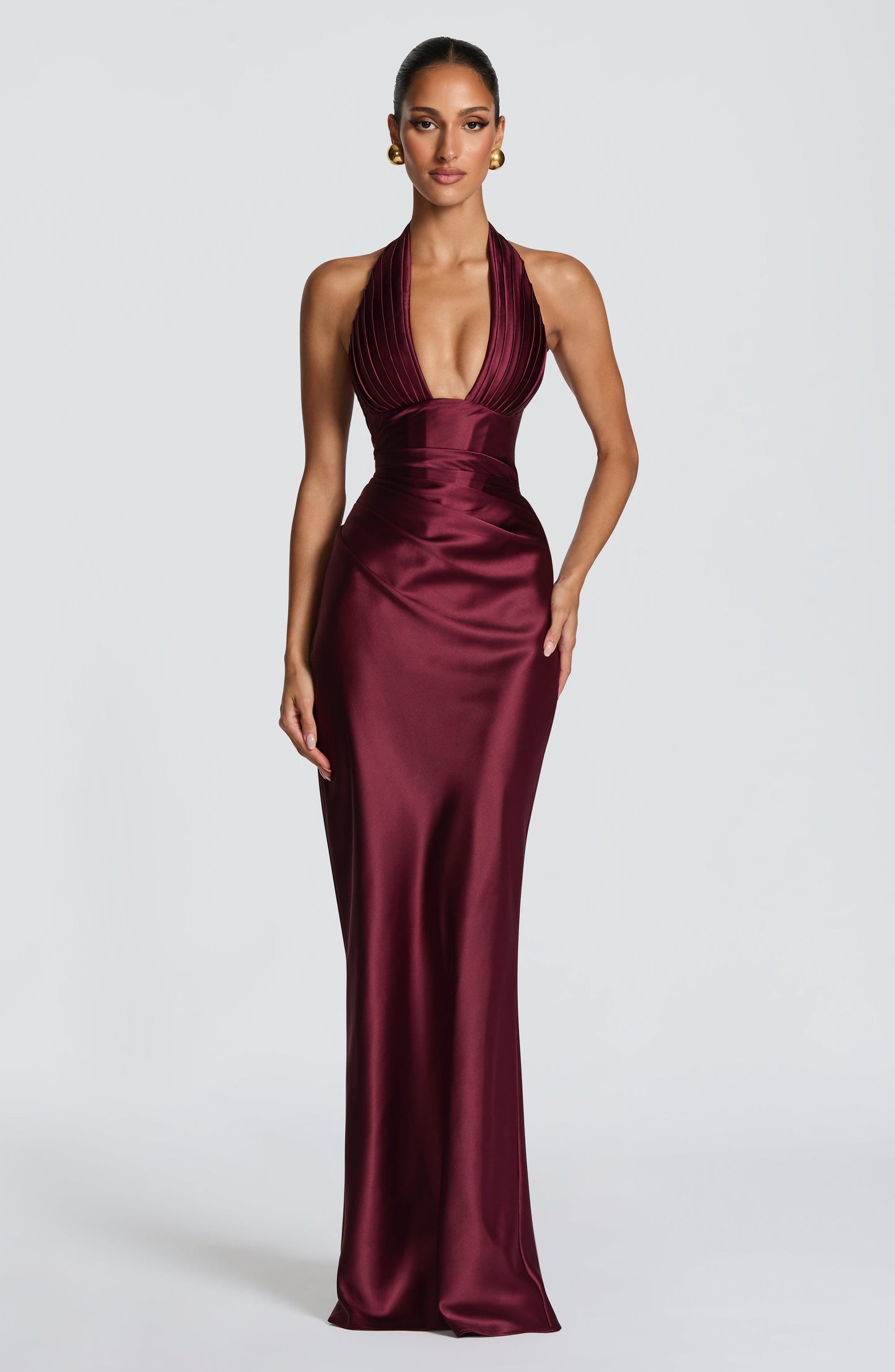 Elowen Maxi Dress Cherry Lacquer