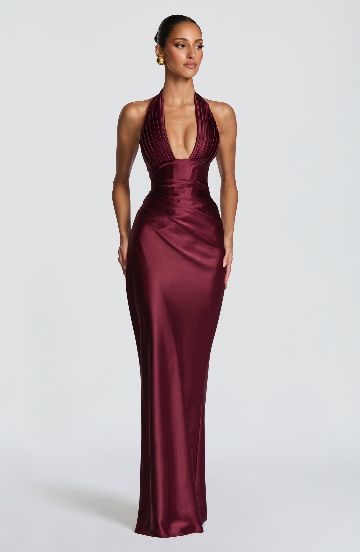 Elowen Maxi Dress Cherry Lacquer