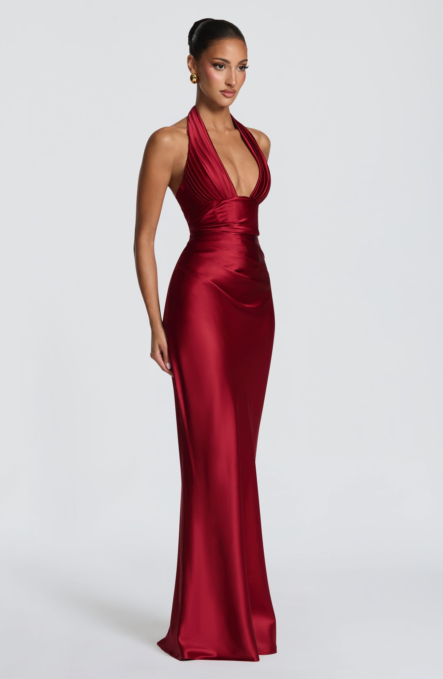 Elowen Maxi Dress Deep Red